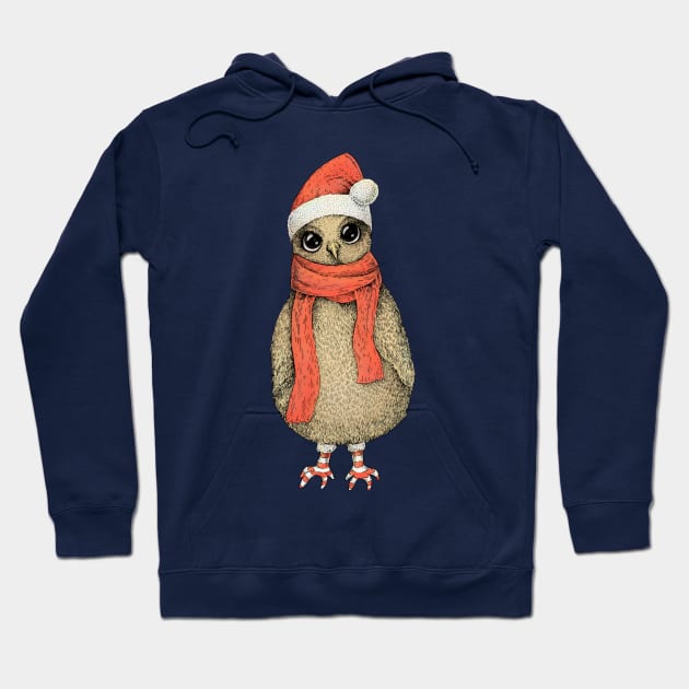 Christmas Owl Hoodie by eugeniahauss